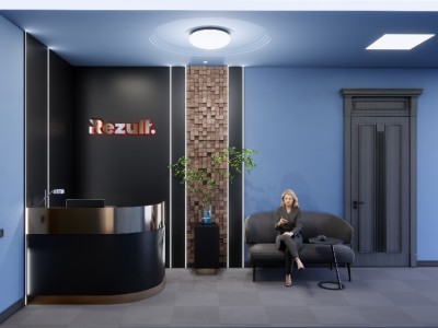Design of reception area with security