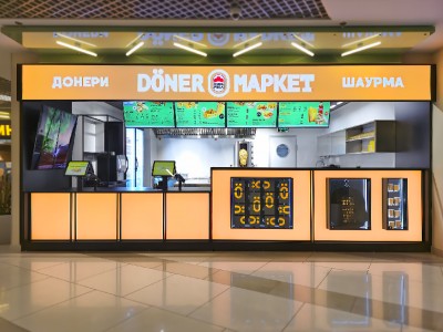 Interior design of the restaurant Döner Market