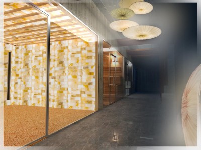 дизайн интерьера СПА - соляная комната
