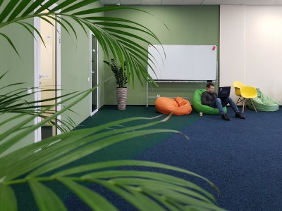 Дизайн зоны отдыха в IT офисе