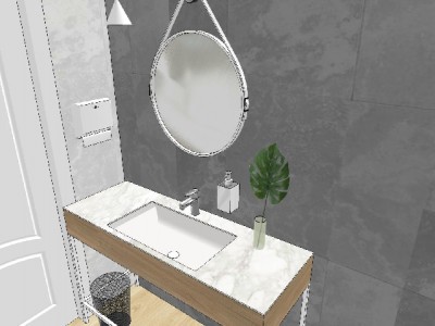 дизайн ванной комнаты в офисе