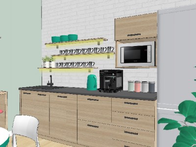 Дизайн кухни в офисе