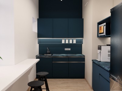 дизайн интерьера кухни в офисе