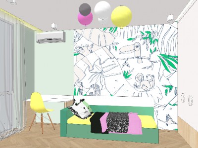 Визуализация детской комнаты