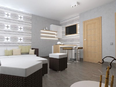 Дизайн комнаты отдыха в СПА, вид 2