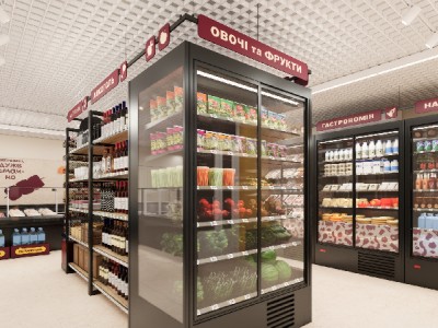 дизайн продуктового магазина