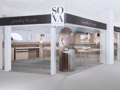 дизайн проект интерьера ювелирного магазина Sova
