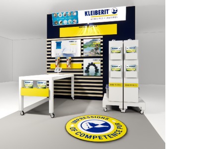 Interior design brand area to promote Kleiberit - Shop-in-Shop shop in store