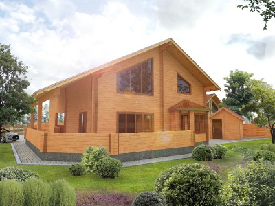 Архитектурный проект деревянного дома